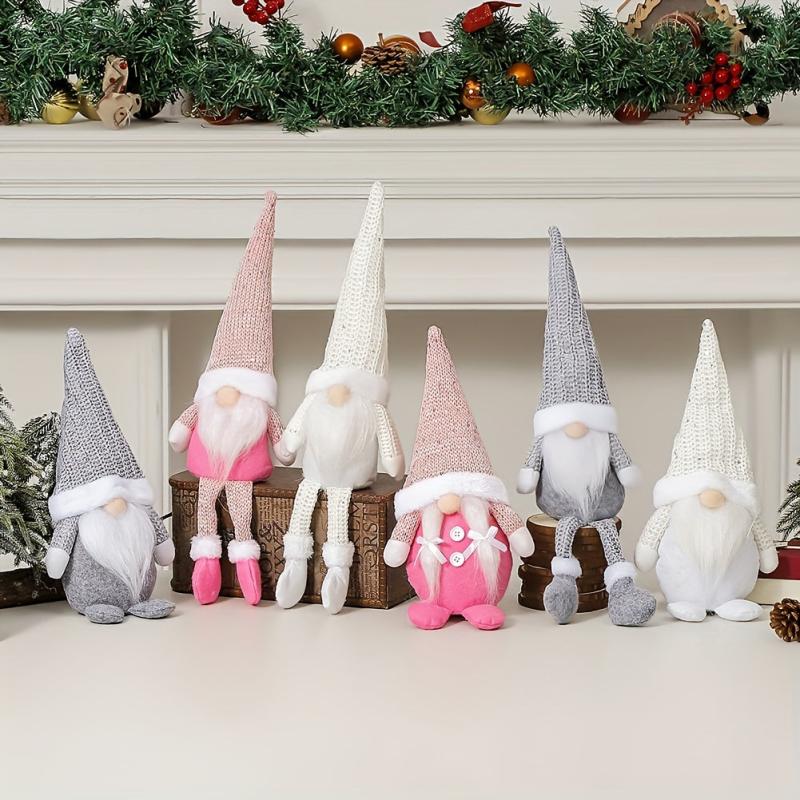 Christmas Gnome Doll Xmas Decoration Faceless Elderly Long Legged Doll