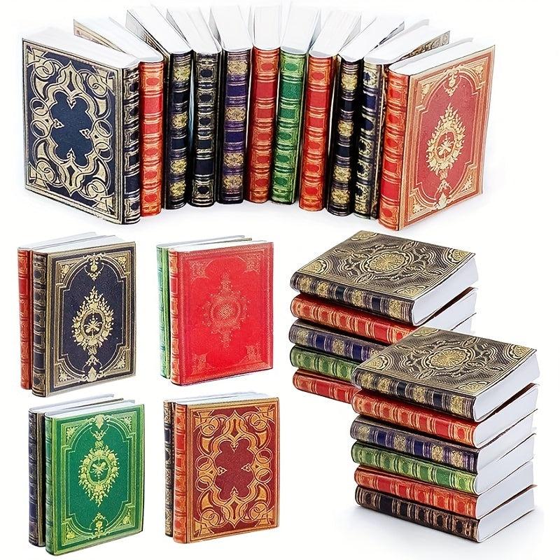 2pcs Mini Paper Books Dollhouse Furniture Decor