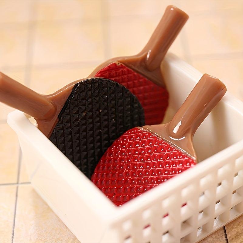 Mini Table Tennis Racket Dollhouse Scene Decoration