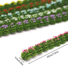 Dollhouse Shrub Strip Plant Greenbelt Garden Decor Toy Doll House Accessories
