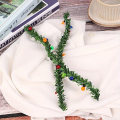 1/12 Dollhouse Christmas Decor Grass Strips Doll Decorative Strip