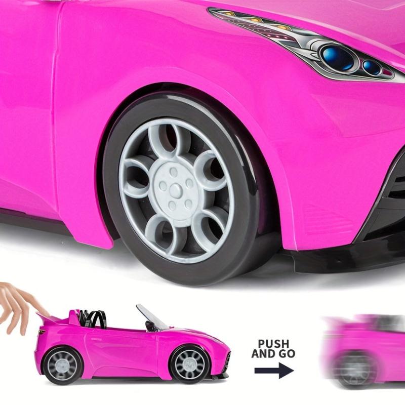 4pcs Doll Toys Cars 2 Seater Convertible Princess Doll Sports Car