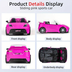 4pcs Doll Toys Cars 2 Seater Convertible Princess Doll Sports Car