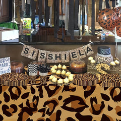 Leopard Print Party Supplies Serves 10 Guests