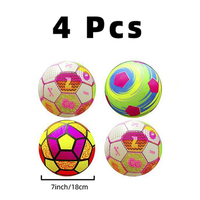 4PCS Light Up Inflatable Bouncy Ball Set