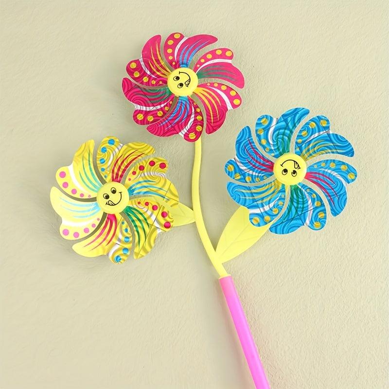 Colorful Cartoon Windmill Pinwheel Garden Decor Toy