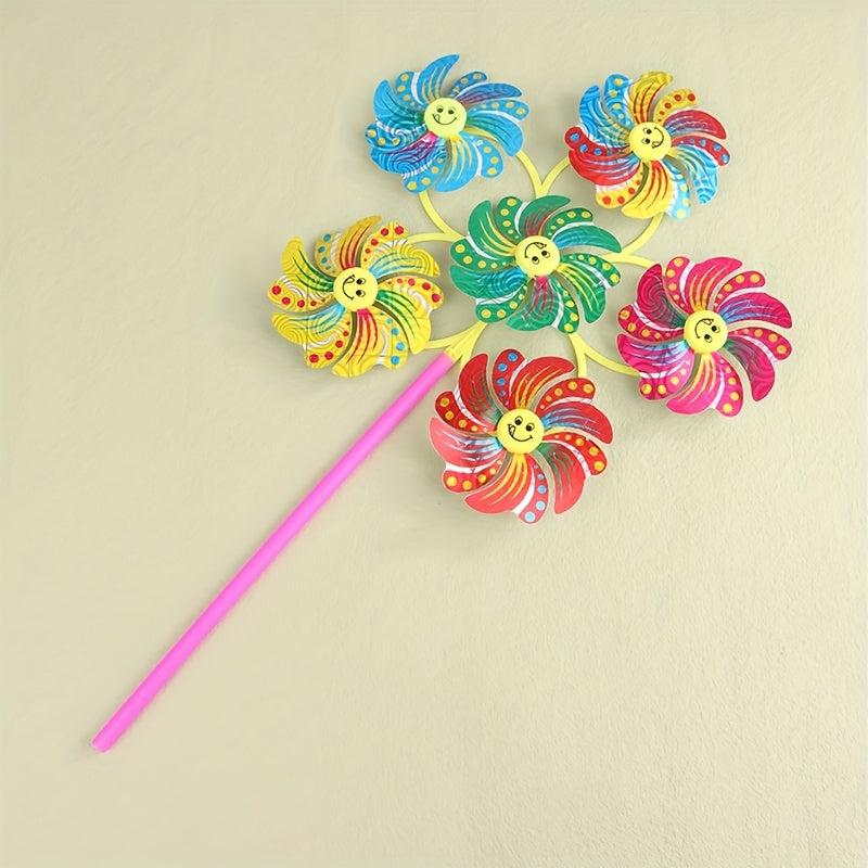 Colorful Cartoon Windmill Pinwheel Garden Decor Toy