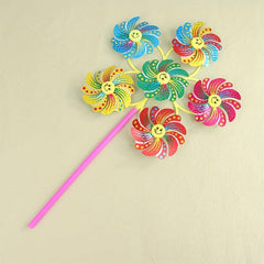 Colorful Cartoon Windmill Pinwheel Garden Decor Toy