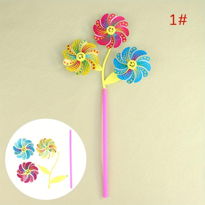 Colorful Cartoon Windmill Pinwheel Garden Decor Toy