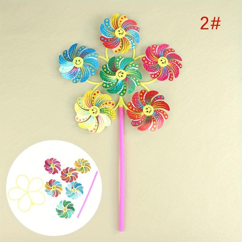 Colorful Cartoon Windmill Pinwheel Garden Decor Toy