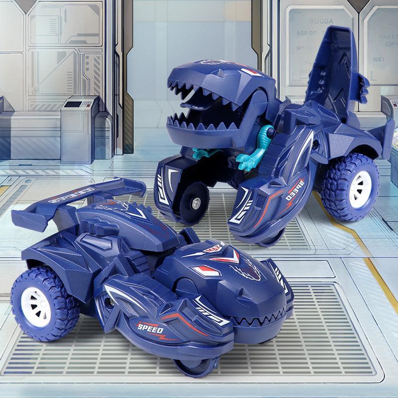 Dino Car Deformation Toys Inertial Sliding Automatic Transform Toy
