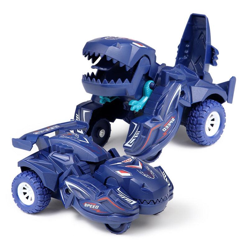 Dino Car Deformation Toys Inertial Sliding Automatic Transform Toy