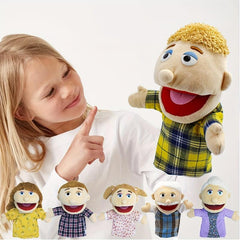 Ethnic Family Hand Puppets Plush Soft Toy