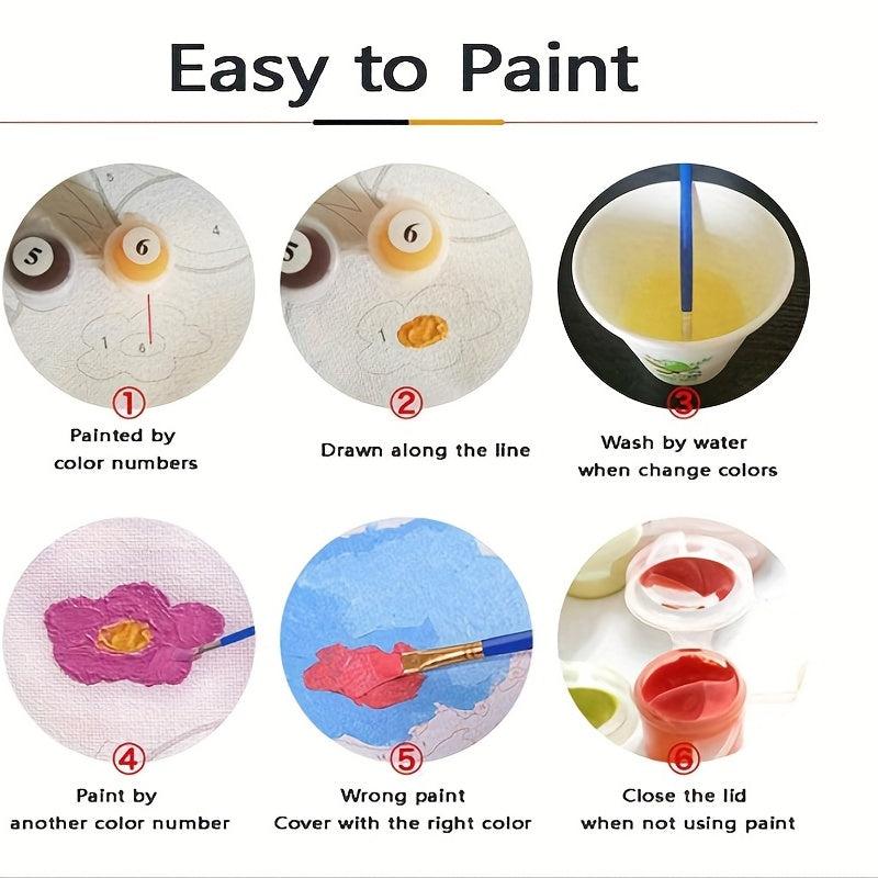 16x20 Inch Landscape Patterns for Adults Painting By Numbers Kit Craft DIY Paint