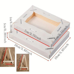 10pcs Mini Stretched Art Board Set Canvas Acrylic Paint