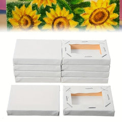 10pcs Mini Stretched Art Board Set Canvas Acrylic Paint