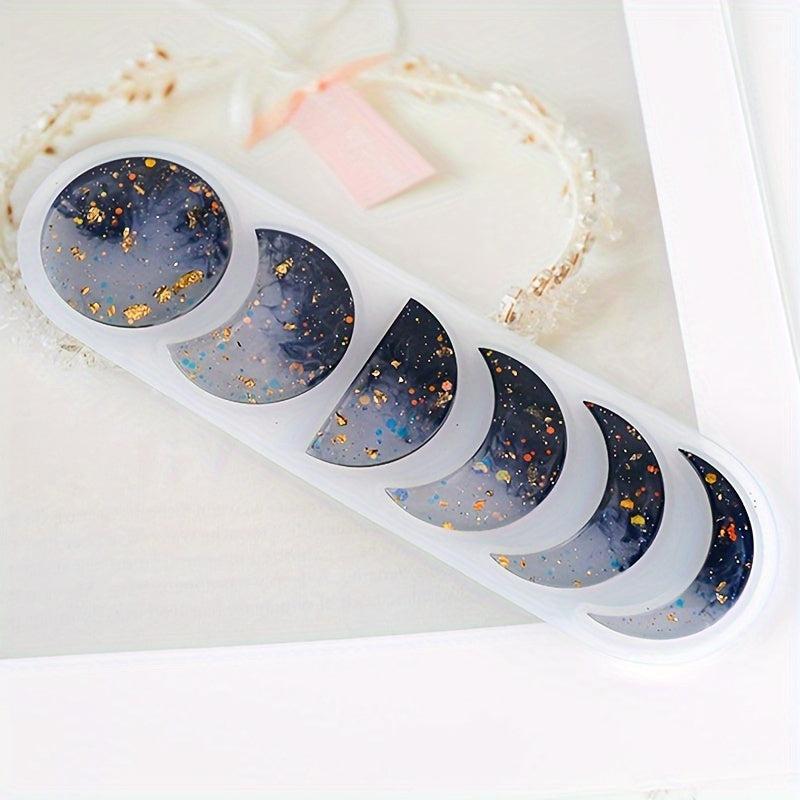 Mirror Crystal Epoxy Moon Mold for Home Decoration