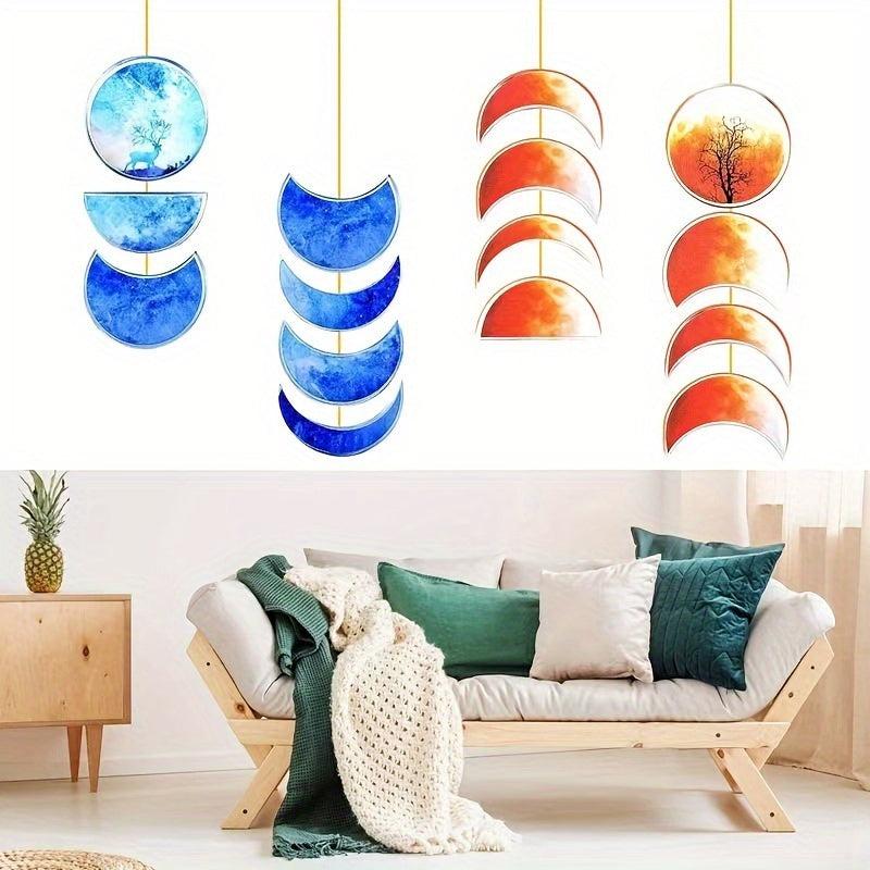 Mirror Crystal Epoxy Moon Mold for Home Decoration