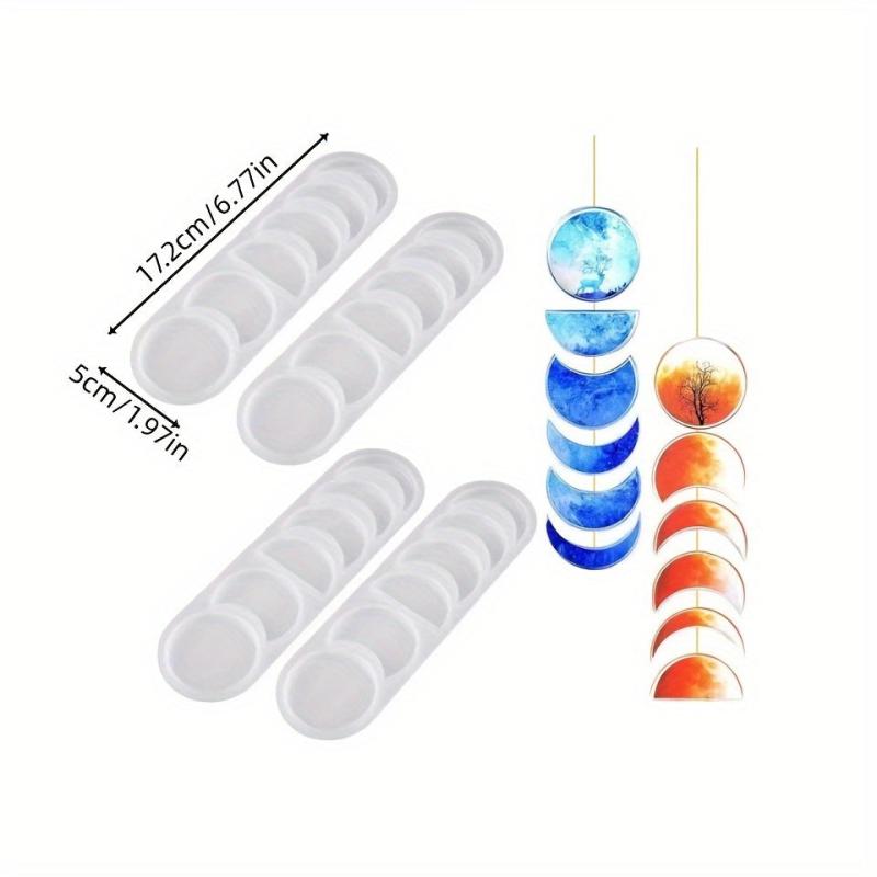 Mirror Crystal Epoxy Moon Mold for Home Decoration
