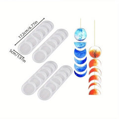 Mirror Crystal Epoxy Moon Mold for Home Decoration