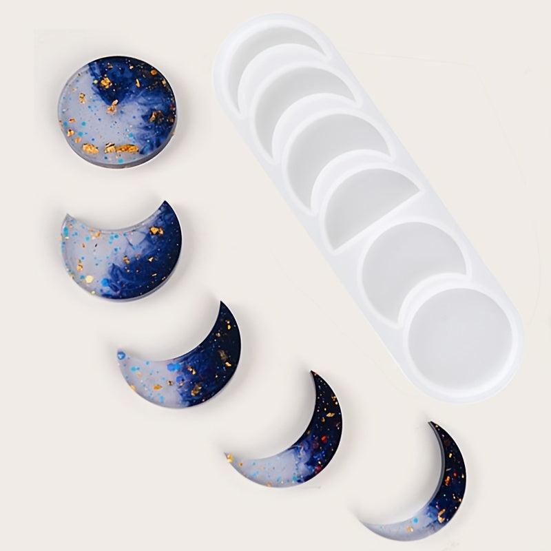 Mirror Crystal Epoxy Moon Mold for Home Decoration