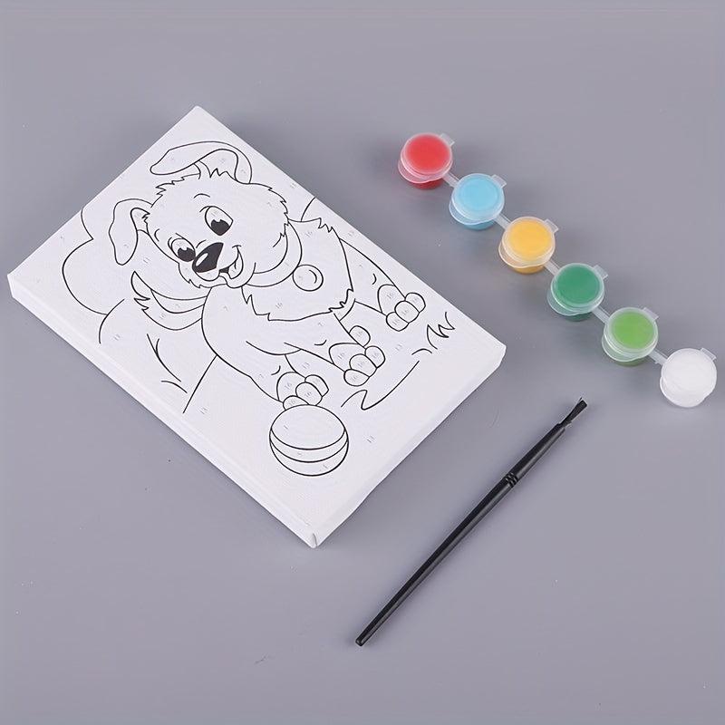 DIY Cartoon Animal Digital Painting Kit