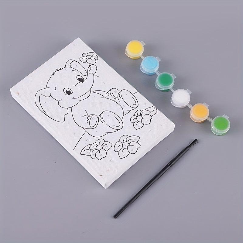 DIY Cartoon Animal Digital Painting Kit