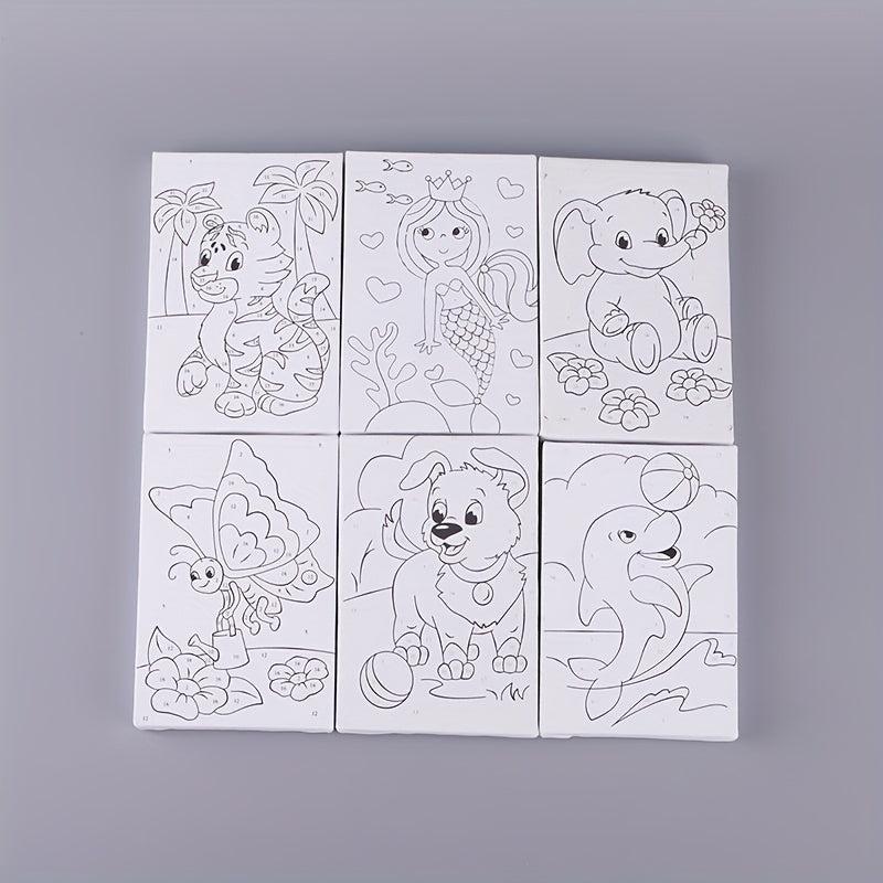 DIY Cartoon Animal Digital Painting Kit