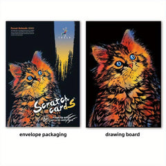 2pcs Scratch Art For Kids Rainbow Scratch Paper Drawing Kit
