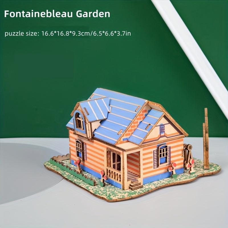 3D DIY Wooden Puzzle Model Mechanical Toy Building Game Desktop Ornaments