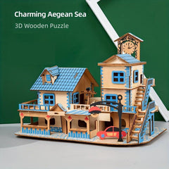 3D DIY Wooden Puzzle Model Mechanical Toy Building Game Desktop Ornaments