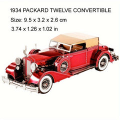 Retro 1934 Vintage Car 3D Metal Puzzle Game