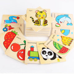 Montessori Wooden Puzzle Jigsaw Game for Kids - Educational Toy