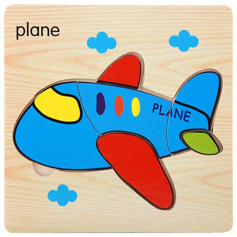 Montessori Wooden Puzzle Jigsaw Game for Kids - Educational Toy