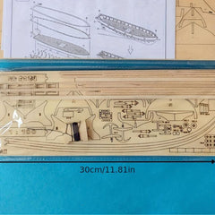 Wooden Assembly Sailboat Model DIY Kit