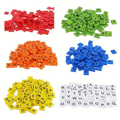 100pcs Wood Letter Tiles Scrabble Letters For Crafts DIY Gifts