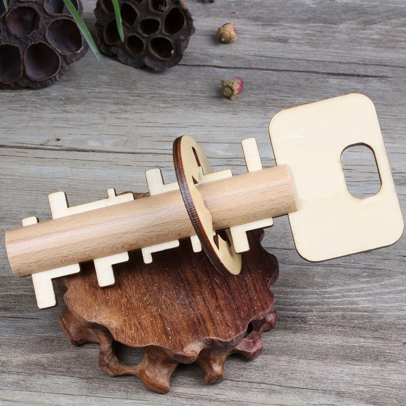 Wooden Puzzle Brain Teaser Toy for Adults Kids