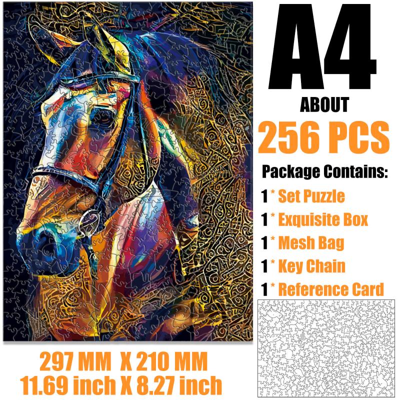 Brown Thousand Miles Irregular Wooden Puzzle With Unique Creative DIY Craft