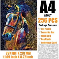 Brown Thousand Miles Irregular Wooden Puzzle With Unique Creative DIY Craft