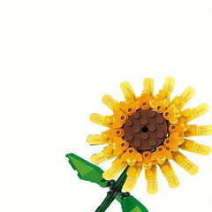 Sunflower Flower Bouquet DIY Building Block Set Creative Toy Gift