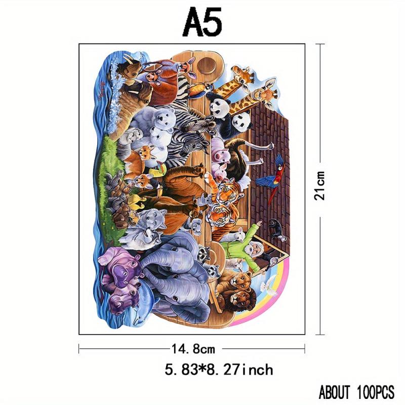 Animal Shaped Wooden Puzzles - Creative Gift for Teens & Adults