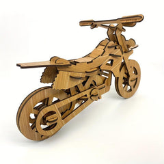 3D Puzzle Motorbike Model DIY Brain Teaser Kit