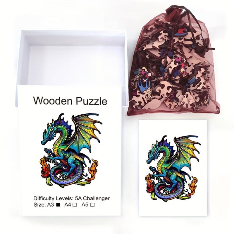 Flying Dragon Wooden Puzzle High Difficulty Toy