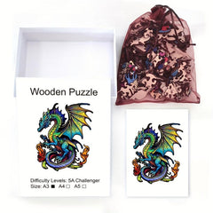 Flying Dragon Wooden Puzzle High Difficulty Toy