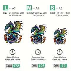 Flying Dragon Wooden Puzzle High Difficulty Toy