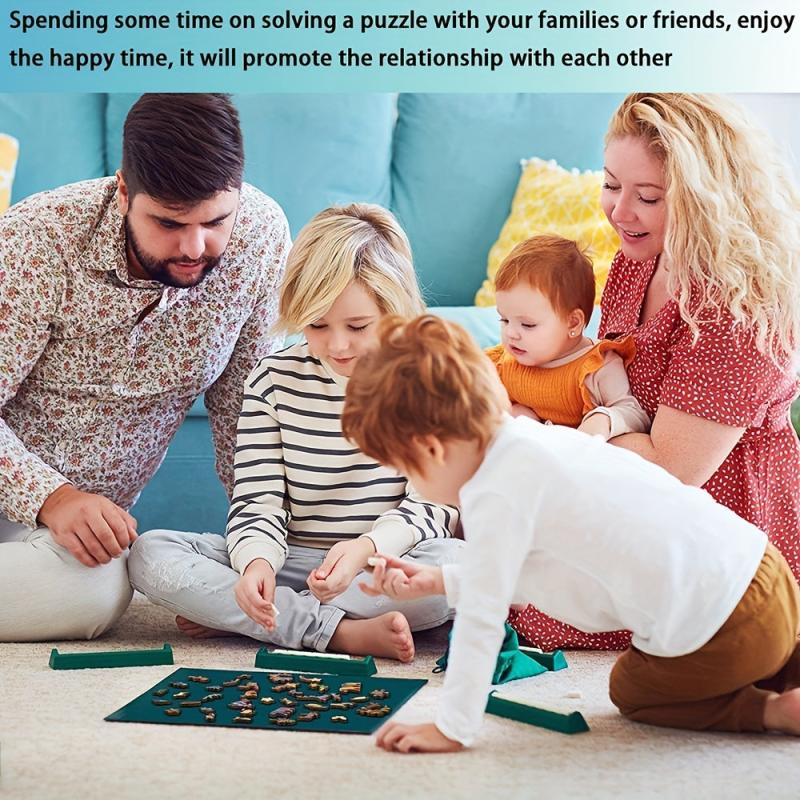 Lions Wooden Puzzle with Challenging High Difficulty - Irregular Shape Particles