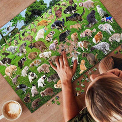 101 Pooping Puppies Jigsaw Puzzle Fun Stress Relief Game For Adults And Children