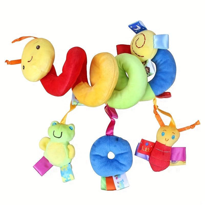 Baby Bed Spiral Plush Activity Toys Cartoon Animal Hanging Stroller Toys