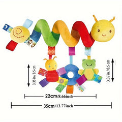 Baby Bed Spiral Plush Activity Toys Cartoon Animal Hanging Stroller Toys