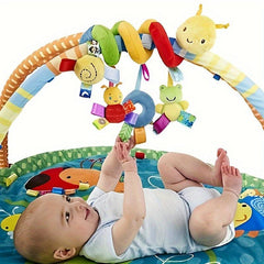 Baby Bed Spiral Plush Activity Toys Cartoon Animal Hanging Stroller Toys